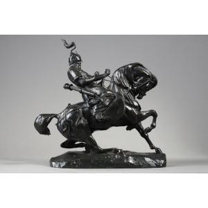 Tartar Warrior Stopping His Horse - Antoine-louis Barye (1796-1875)