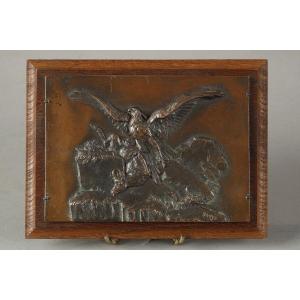 Eagle And Chamois - Antoine-louis Barye (1796-1875)