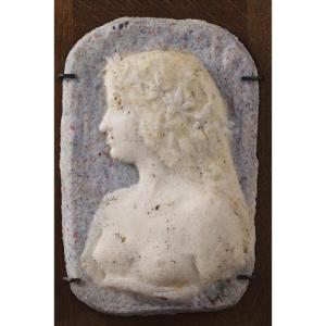 Profile Of A Young Woman - Henry Cros (1840-1907)