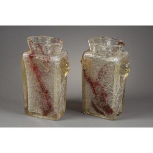 Pair Of Vases With Chimeras - Eugène Rousseau (1827-1890)