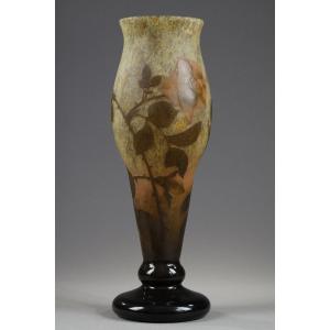 Vase With Roses - Daum