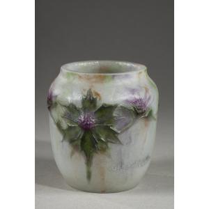 "thistles" Vase - Gabriel Argy-rousseau (1885-1953)