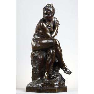 Surprised Bather - Aimé-jules Dalou (1838-1902)