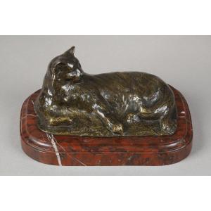 Lying Cat - Théophile-alexandre Steinlen (1859-1923)