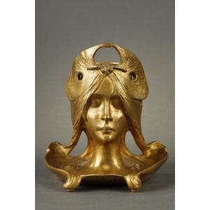 Art Nouveau Lamp - Georges Flamand (active 1895-1925)