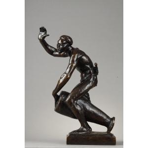 Tam-tam Player - Arthur Dupagne (1895-1961)