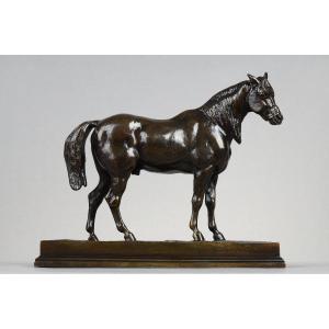 Half-blood Horse, Head Raised - Antoine-louis Barye (1796-1875)