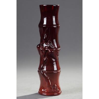 Bamboo Vase - Ernest Léveillé (1841-1913)
