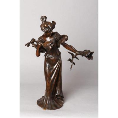 Art Nouveau Lamp - Luighi Salesio (1890-1925)