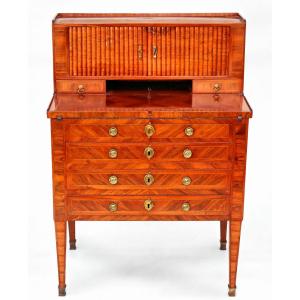 18th Century Scriban Desk Stamped Guillaume Cordié