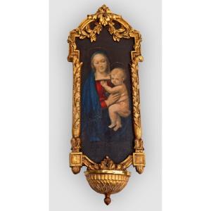 Nineteenth Gilt Bronze Stoup