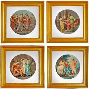 Suite Of Four Engravings Eighteenth
