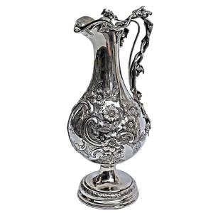 Ewer Sterling Silver Victorian Armada Jug