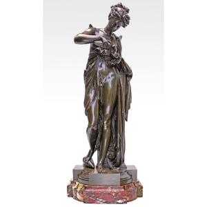 Carrier-belleuse & Eugène Cornu Important Bronze Of “psyche” 