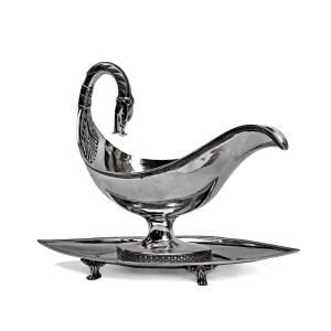 Sauci&egrave;re Empire Argent Massif Orf&egrave;vre Guillaume RICHARD Paris