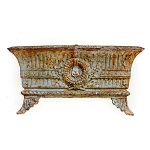 Large 19th Century Cast Iron Jardiniere