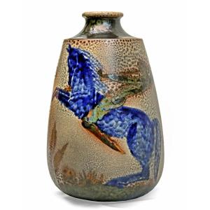 Primavera Attributed To René Buthaud (1886-1986) Large Art Deco Vase