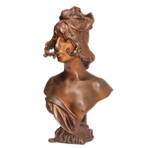 Anton Nelson (1849-1910) Important Art Nouveau Bust