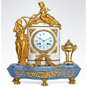 Henry Dasson (1825-1896) Large Gilt Bronze Clock