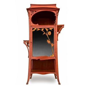 Art Nouveau Mahogany Display Cabinet 1900 Maison Guérin Paris