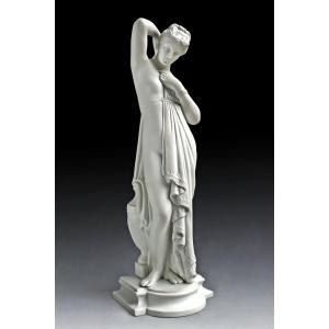 -phryné- James Pradier (1790 -1852) Biscuit Porcelain Statue
