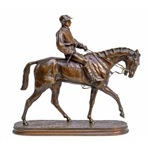 Pierre-jules Mêne (1810-1879) Bronze Winner Of The Derby