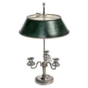 Solid Silver Lamp Orfevre Boin Taburet Paris 19th Century