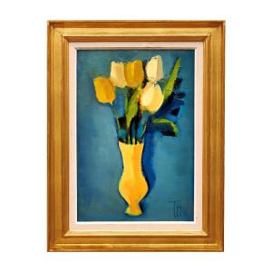 Post-cubist Bouquet By Rafel Tona (1903-1987)