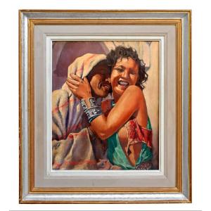 Orientalist Painting Miloud Boukerche (1918-1979)