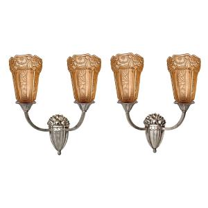 Pair Of Art Deco Wall Lights 1925