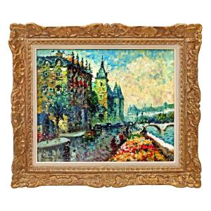 Ameglio Mério (1897-1970) Paris, île De La Cité Impressionniste
