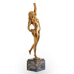 René Paul Marquet (1875-1939) Bronze Dancer Pomona Art Deco 