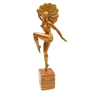 Henri Molins (1893-1958) Large Art Deco Bronze