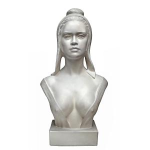 Aslan (1930-2014) Bust Of Brigitte Bardot As Marianne Of The Republic