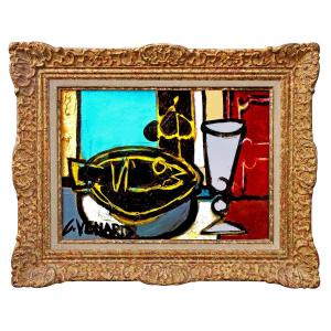 Claude Venard (1913-1999) Oil On Canvas Still Life