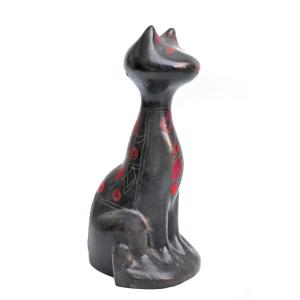 Manuel Felguerez Sculpture 1970 Cat Ceramic Mexico