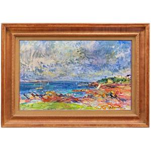 Jean Commère (1920-1986) Seaside In Normandy