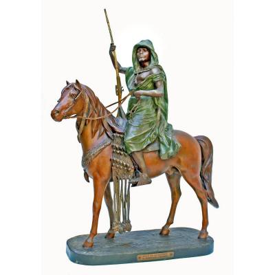 Louis Hottot (1834-1905) Orientalist Sculpture Height: 70 Cm