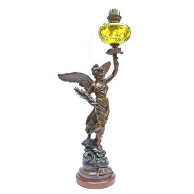 E.bruchon Torchère Lamp Nineteenth (h: 1 M 13)
