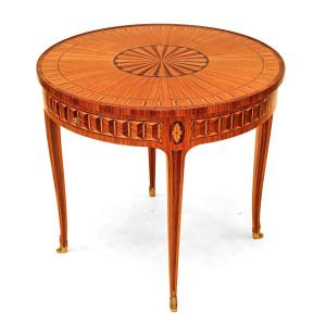 Maison Krieger Bouillotte Table In Marquetry
