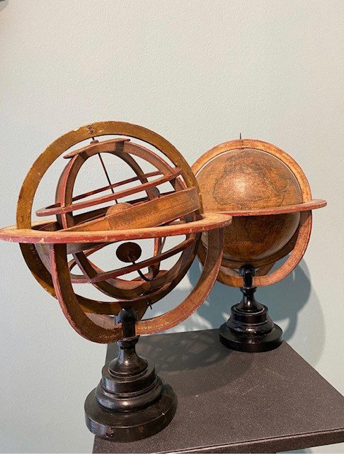 Globe And Armillary Sphere