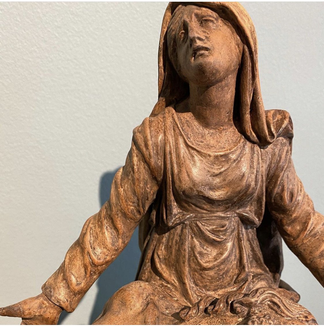 Terre Cuore “ Le Christ Depose’ Avec La Madeleine -photo-4