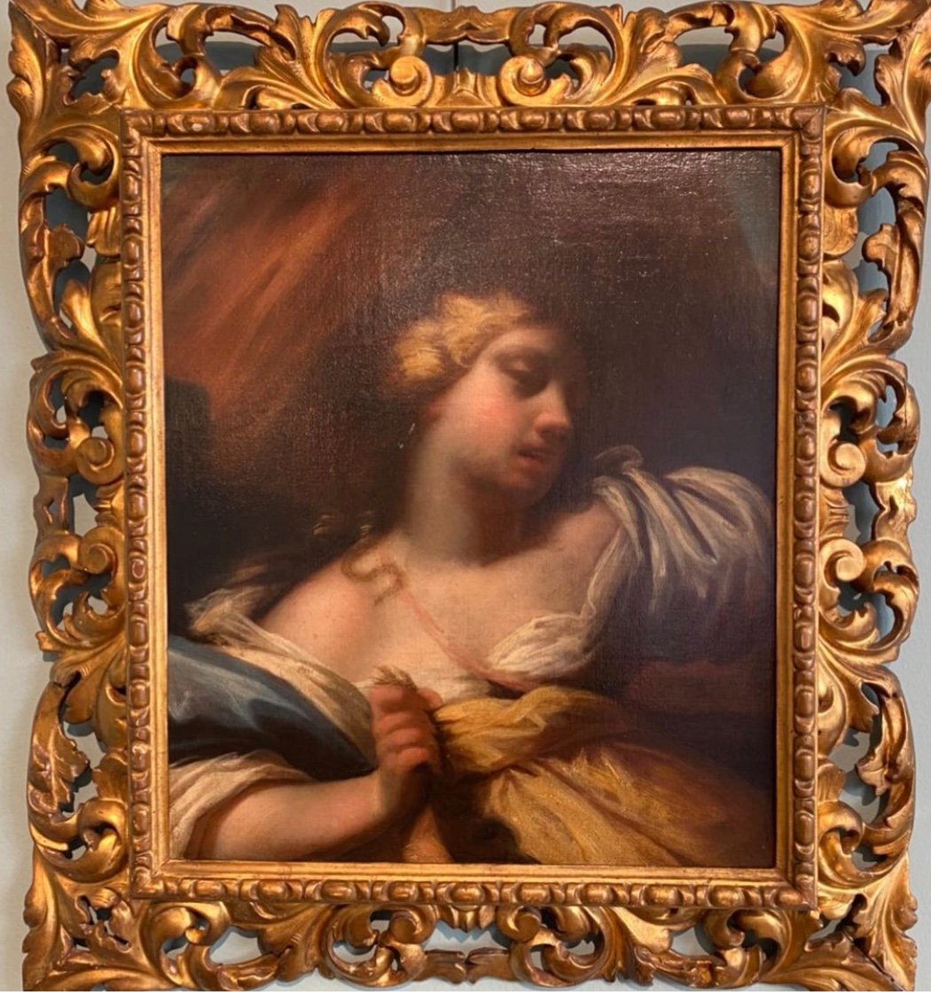 Peinture à l'Huile Sur Toile Représentant Dalila