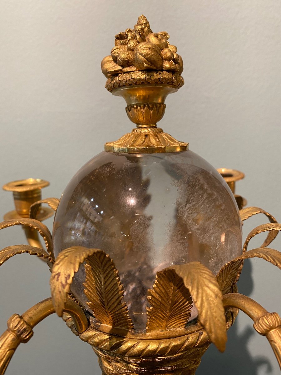 Candelabre En Bronze Dore' Et Bruni-photo-2