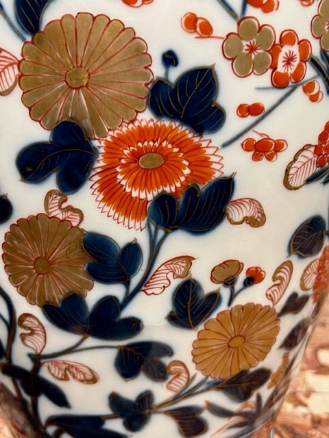 Paire De Potiche En Porcelaine Imari-photo-1