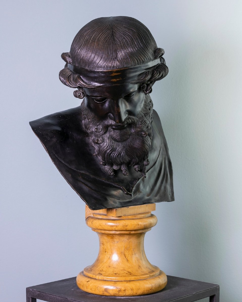 Sculpture En Bronze Représentant Dionysos-photo-2
