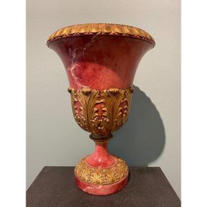 Vase En Majolique