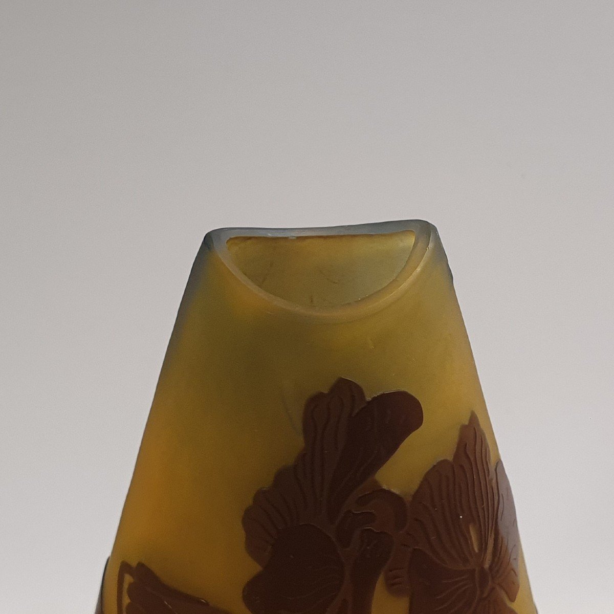 Gallé vaso in vetro-photo-2