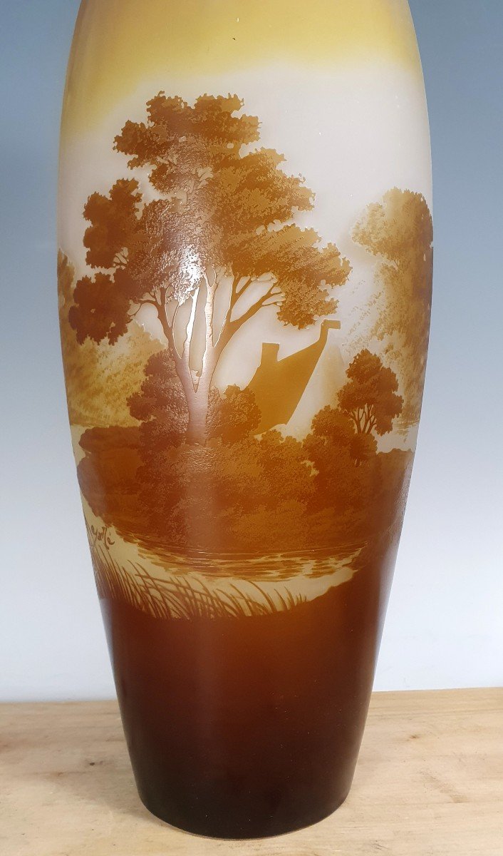 Monumentale Gallè vaso paesaggio -photo-4