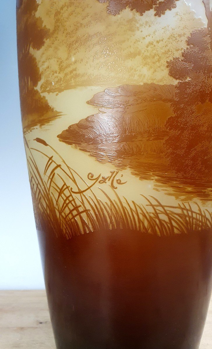 Monumentale Gallè vaso paesaggio -photo-4